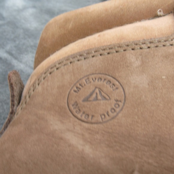 Mt Everest Boots Men 11 Brown Leather Hiking Waterproof Lace Mountaineer Outdoor main image 5